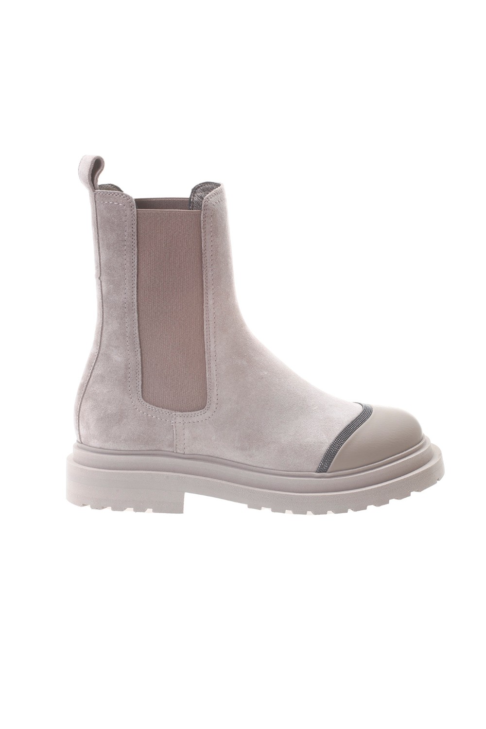 shop BRUNELLO CUCINELLI Saldi Stivaletto: Brunello Cucinelli chelsea Boots in camoscio e vitello con monile.
Fodera in pelle.
Suola in micro leggero.
Battistrada in gomma TPU.
Inserti elastici laterali per favorire il comfort.
Decorazione in monile Nickel-free.
Composizione: 100% pelle.
Fabbricato in Italia.. MZSFG2510-C8767 number 4595703